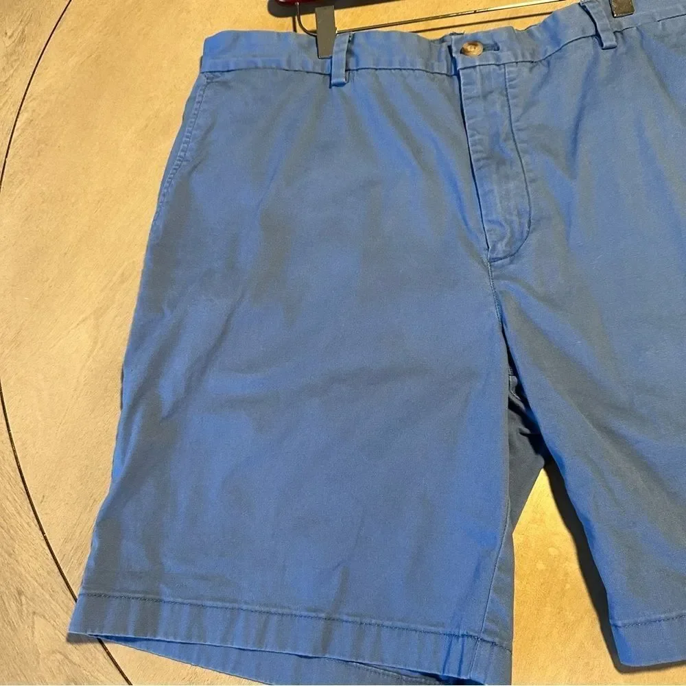 Vineyard Vines Men's Shorts Blue Breaker Short Cotton Size 40 Flat Front Casual‎